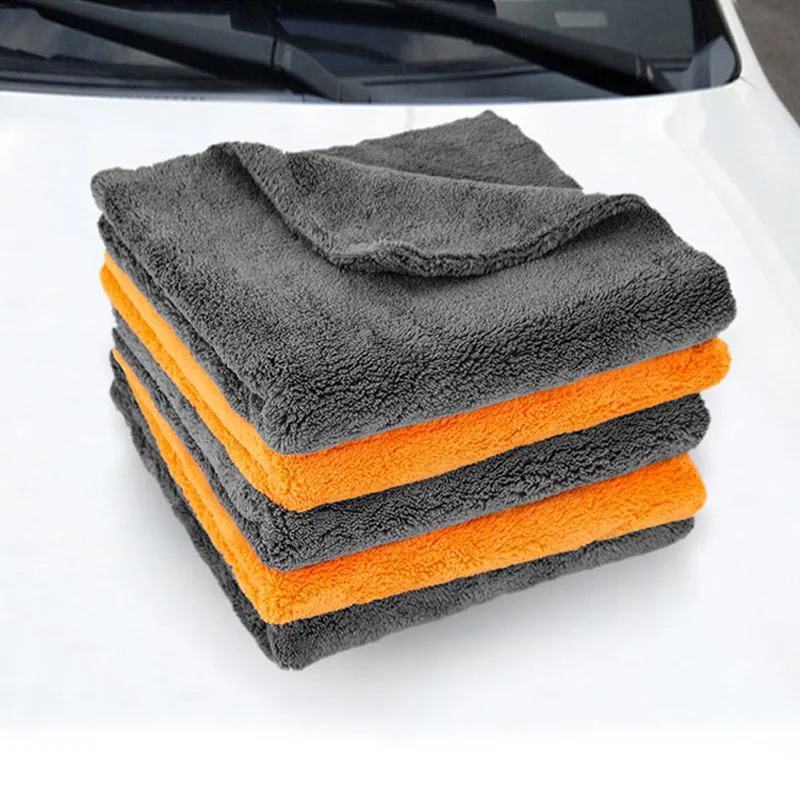 SEAMETAL 40X40cm Microfiber Towels Car Care Washing Thicken Towel Car Detailing Drying Cloth Cleaning Tool Auto Wash Accessories - Image 2