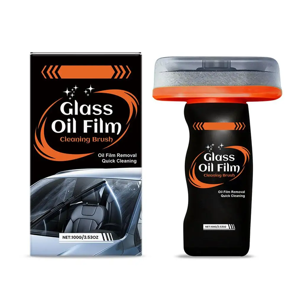 Glass Oil Film Remover for Car, 100ml Roll-On Glass Compound with Cleaning Board, Removes Oil Film & Smudges, Improve Windshield - Image 8