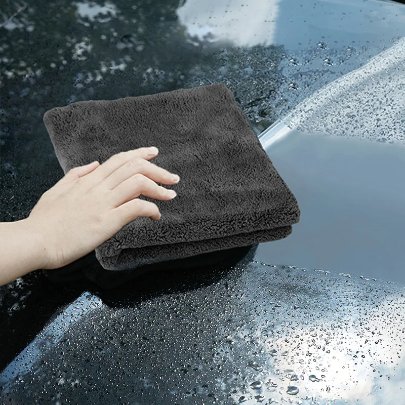 SEAMETAL 40X40cm Microfiber Towels Car Care Washing Thicken Towel Car Detailing Drying Cloth Cleaning Tool Auto Wash Accessories - Image 5