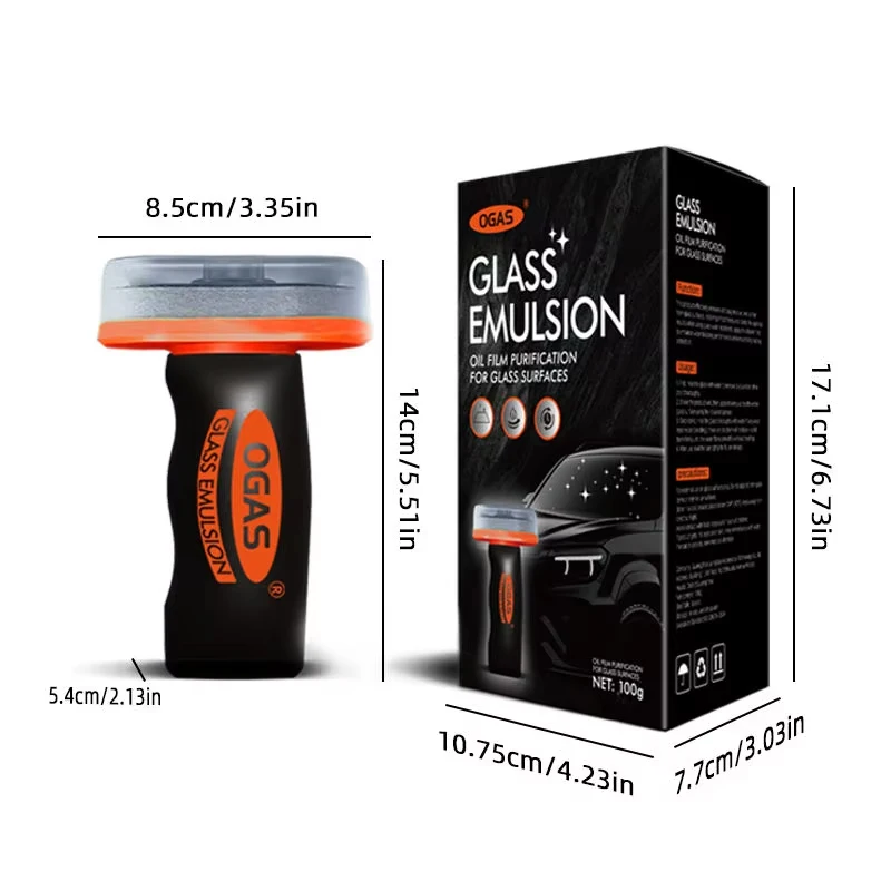 OGAS 100g Car Glass Oil Film Remover Front Windshield Rearview Mirror Side Window Powerful Cleaner Stain Removal Maintenance - Image 4