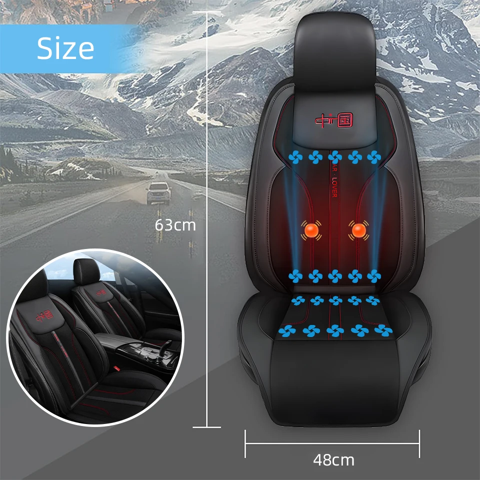 Car Seat Cushion Heating Ventilation Massage 3 In 1 Vehicle Seat Pad 12V Car Cooling Seat Cushion Ventilated Only Car Accessory - Image 6