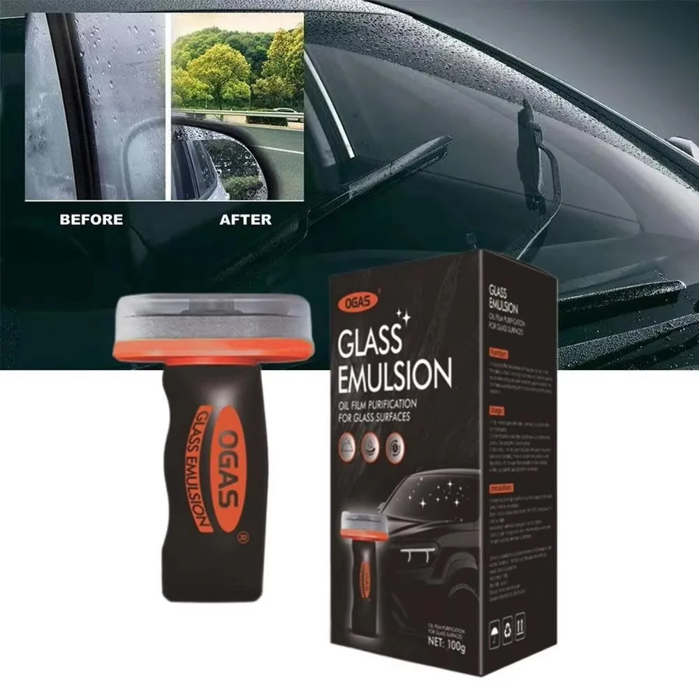 OGAS 100g Car Glass Oil Film Remover Front Windshield Rearview Mirror Side Window Powerful Cleaner Stain Removal Maintenance - Image 6