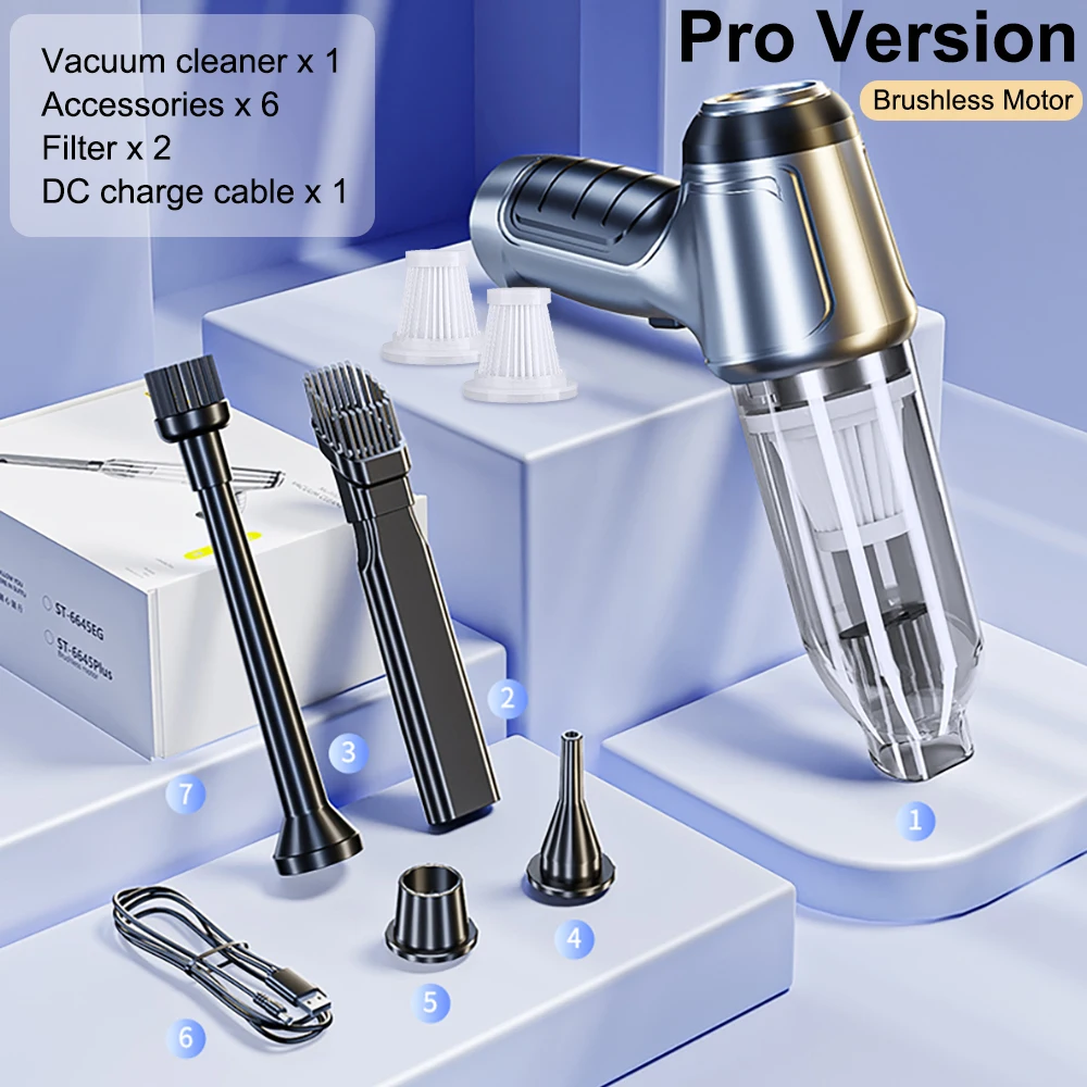 Car Vacuum Cleaner Wireless Portable Vacuum Cleaner 95000PA Strong Suction Handheld Mini Cleaner High Power Blower for Car Home - Image 11