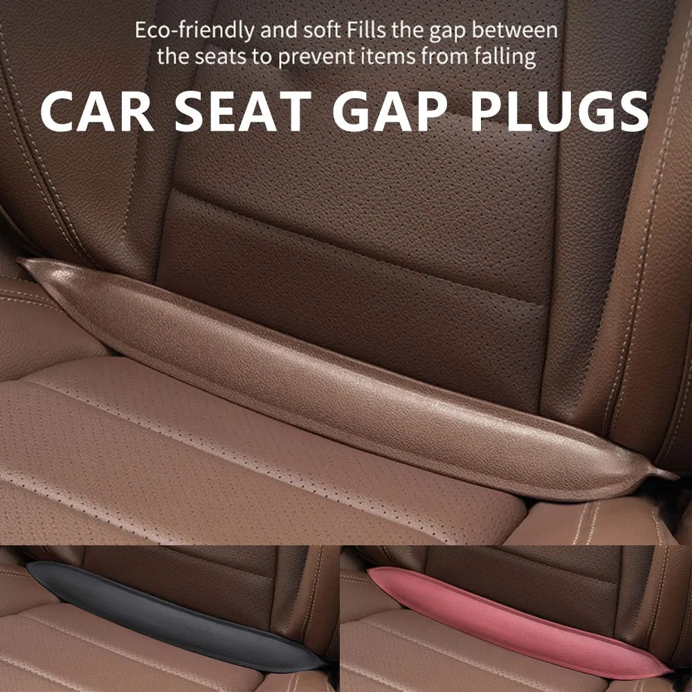 EVA Car Seat Crevice Filling Strip Universal Seat Blocker Prevent Dropping Car Accessories Plug-In Car Seat Gap Filler Elastic - Image 3