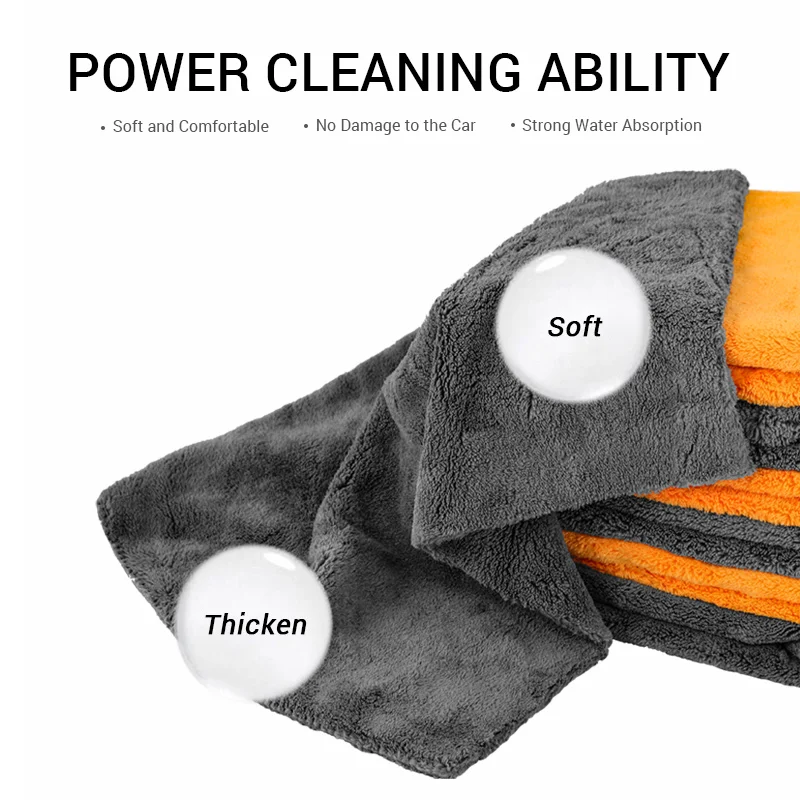 SEAMETAL 40X40cm Microfiber Towels Car Care Washing Thicken Towel Car Detailing Drying Cloth Cleaning Tool Auto Wash Accessories - Image 4