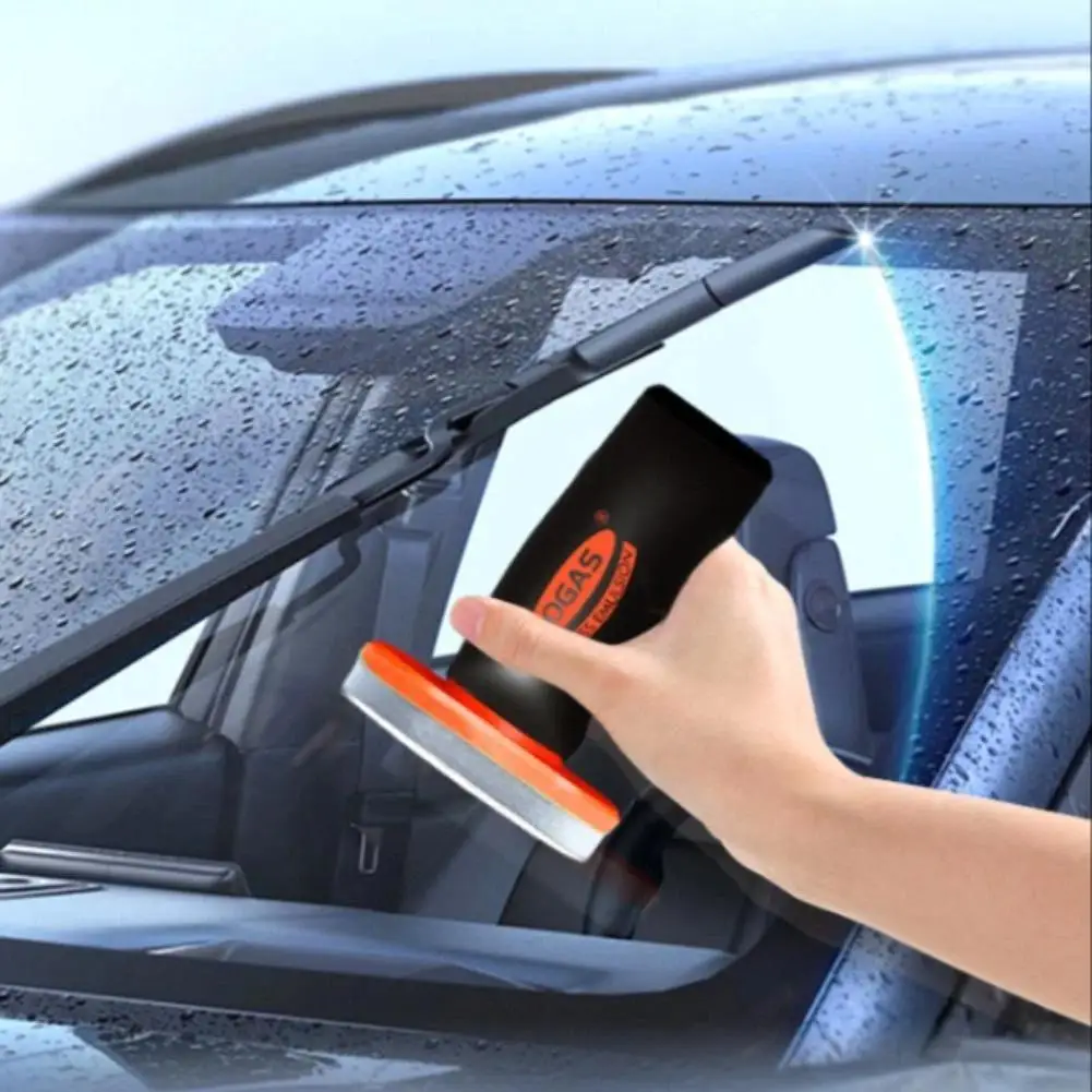 Glass Oil Film Remover for Car, 100ml Roll-On Glass Compound with Cleaning Board, Removes Oil Film & Smudges, Improve Windshield - Image 3