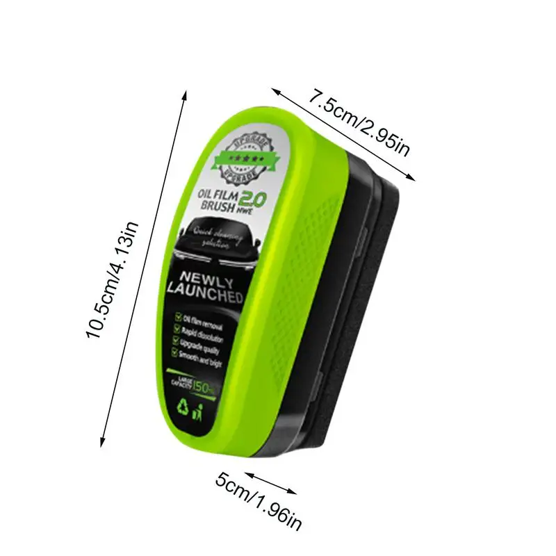Glass Oil Film Remover 150ml Car Window Cleaner Board Strong Front Windshield Stain Removal Agent Anti-Fog Glass Cleaning Brush - Image 6