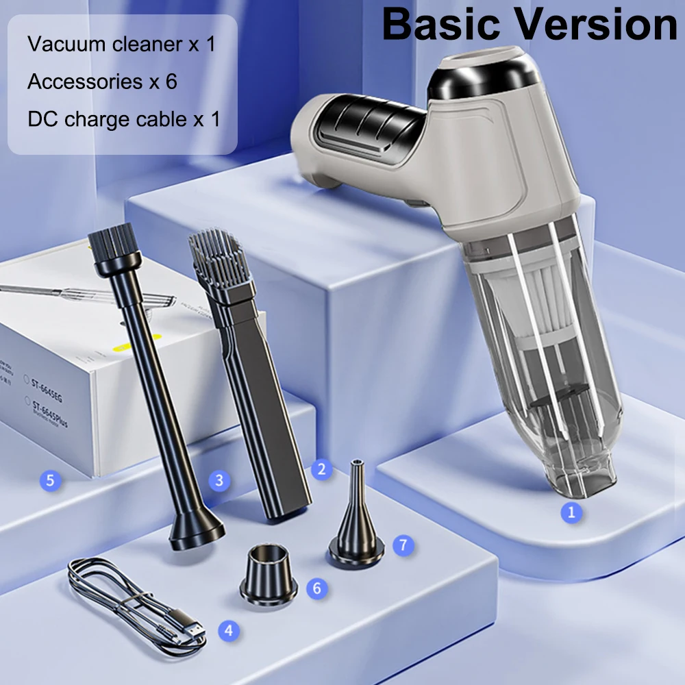 Car Vacuum Cleaner Wireless Portable Vacuum Cleaner 95000PA Strong Suction Handheld Mini Cleaner High Power Blower for Car Home - Image 9